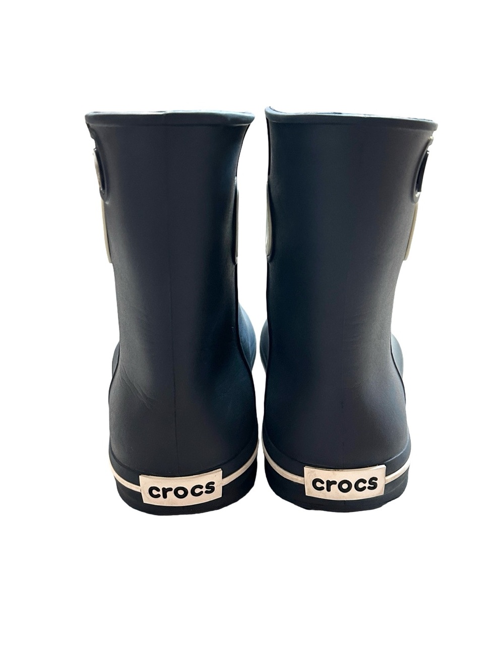 CROCS Jaunt Shorty Navy Blue Ankle Rain Boots Women’s W4 Excellent Condition - Picture 5 of 7